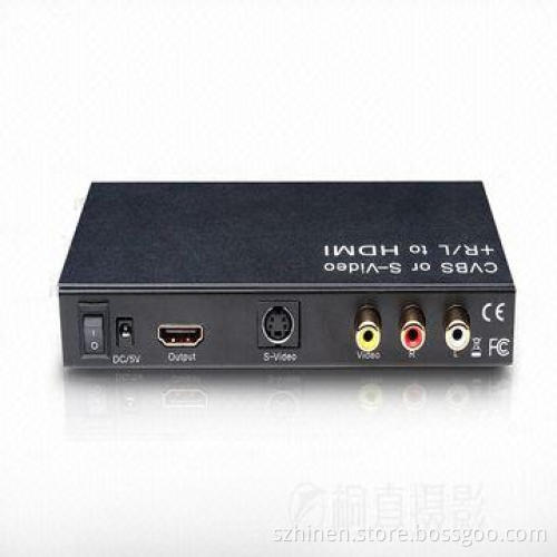 CVBS or S-Video + R/L to HDMI Converter